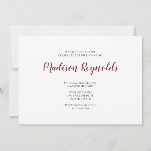  Boerderij Birthday Uitnodiging (Achterkant)