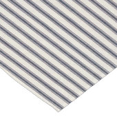 Boerderij Blauw Ticking Gestreepte Stijl Tafellope Korte Tafelloper (Hoek)