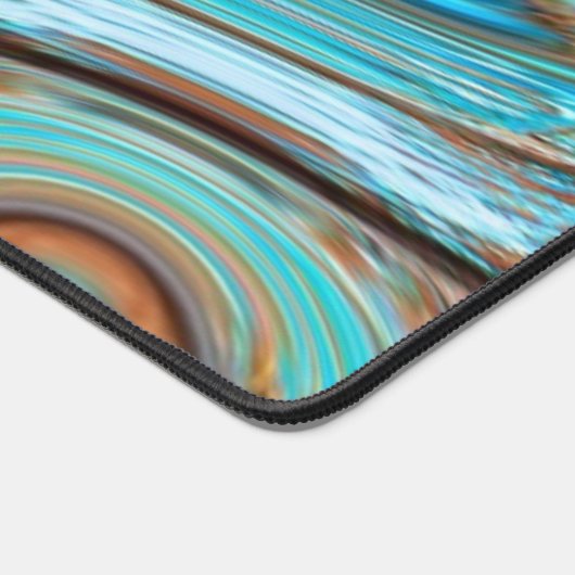 boerderij blauwgroen blauw Woodgrain turquoise swi Bureaumat (Hoek)