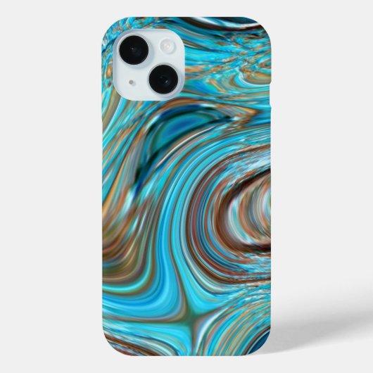 boerderij blauwgroen blauw Woodgrain turquoise swi Case-Mate iPhone Case (Achterkant)