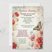 Boerderij Bloem Frisse Feest  Kaart (Achterkant)