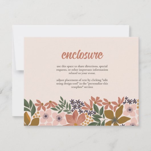 Boerderij Bloemen Bruids Douche Uitnodiging Insert (Voorkant)