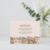 Boerderij Bloemen Bruids Douche Uitnodiging Insert (Staand voorkant)