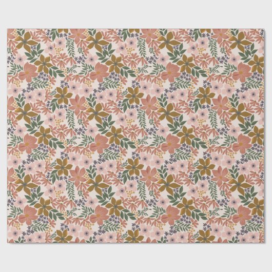 Boerderij Bloemen  Cadeaupapier (Vlak)