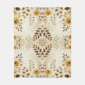 Boerderij Bloemen Fleece Deken (Voorkant)