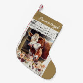 Boerderij Bloemen Hereford Koeien Kerstkous Kleine Kerstsok (Voorkant (Hangend))