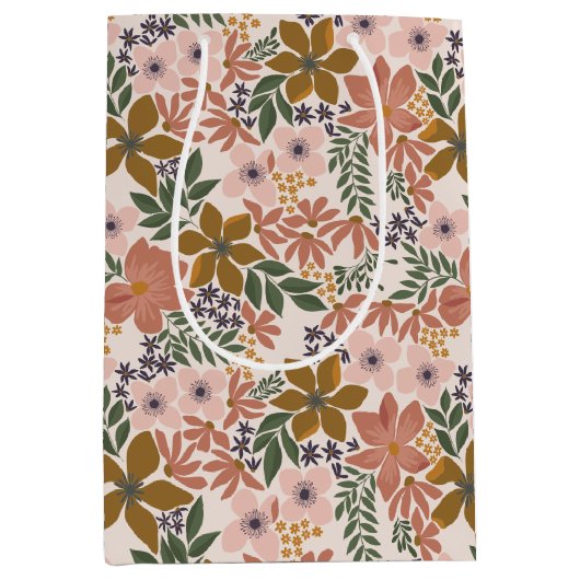 Boerderij Bloemen  Medium Cadeauzakje (Voorkant)