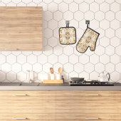 Boerderij Bloemen Ovenwant & Pannenlap Set