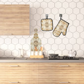 Boerderij Bloemen Ovenwant & Pannenlap Set