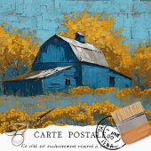 Boerderij Bloemen Rustieke Textuur Decoupage Inpakpapier Vel