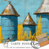 Boerderij Bloemen Rustieke  Textuur Decoupage Inpakpapier Vel