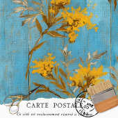 Boerderij Bloemen Rustieke  Textuur Decoupage Inpakpapier Vel