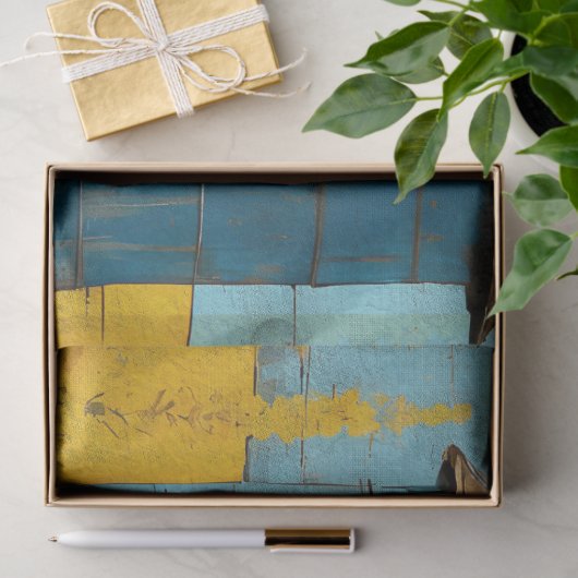 Boerderij Bloemen Rustieke  Textuur Decoupage Tissuepapier (Geschenk)