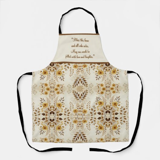 Boerderij Bloemen Schort (Voorkant)