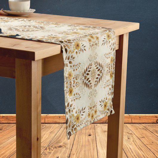 Boerderij Bloemenpatroon Korte Tafelloper