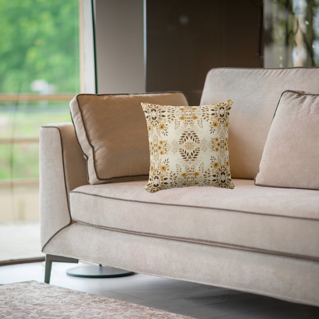 Boerderij Bloemenpatroon Kussen (Creator heeft geüpload)