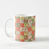 Boerderij bloemstuk patchworkpatroon koffiemok (Links)