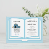 Boerderij Boek Thema Baby shower Uitnodiging (Staand voorkant)