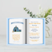 Boerderij Boek Thema Baby shower Uitnodiging (Staand voorkant)