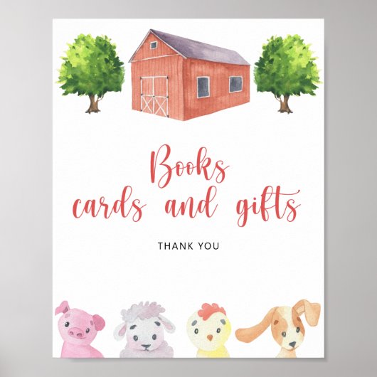 Boerderij - boeken kaarten en cadeaus poster (Voorkant)