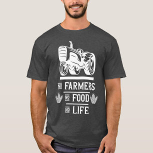 Boerderij boer Geen boeren geen voedsel geen leven T-shirt