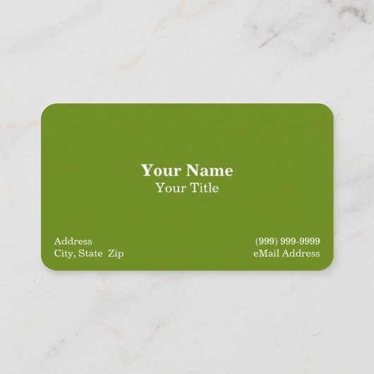 Boerderij / Boer / Landbouw Visitekaartje (Achterkant)