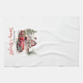 Boerderij Boerderij & Bright Country Kerstmis Theedoek (Horizontaal)