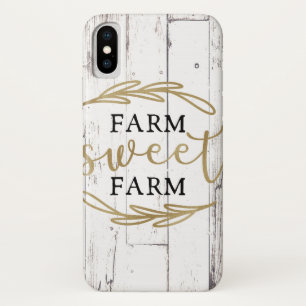 Boerderij Boerderij White Wood Country Farmhouse Case-Mate iPhone Case