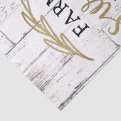 Boerderij Boerderij White Wood Country Farmhouse Tissuepapier (Detail)