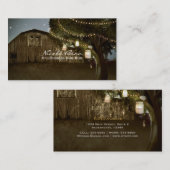 Boerderij & Boom Slingerlicht Zakelijke Kaarten Visitekaartje (Voorkant / Achterkant)