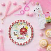 Boerderij Bord op jaarpapier - wit (Feest)