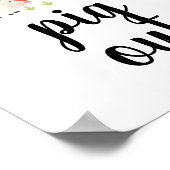 Boerderij bord van geboorte Partij uitsteken voeds Poster (Hoek)