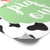 Boerderij bord van geboorte Partij uitsteken voeds Poster (Hoek)