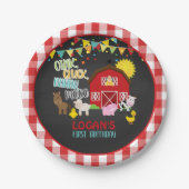 Boerderij Bord vogelpapier (Voorkant)