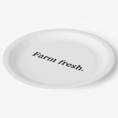 Boerderij Borden vers papier Papieren Bordje (Gekanteld)