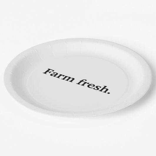 Boerderij Borden vers papier Papieren Bordje (Gekanteld)