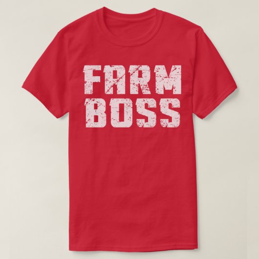 Boerderij Boss T-shirt (Design voorkant)