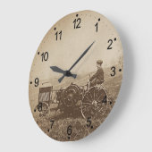 Boerderij Boy & Antiek Tractor Brown Grote Klok (Hoek)