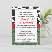 Boerderij Boy Geïnspireerde uitnodiging (Staand voorkant)