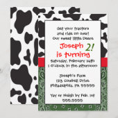 Boerderij Boy Geïnspireerde uitnodiging (Voorkant / Achterkant)