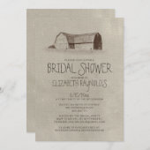 Boerderij Bridal Shower Invitations Kaart (Voorkant / Achterkant)