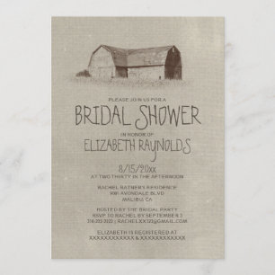 Boerderij Bridal Shower Invitations Kaart