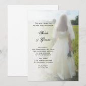 Boerderij bruid bruiloft uitnodiging (Voorkant / Achterkant)