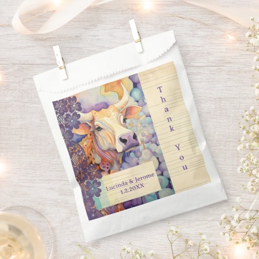 Boerderij Bruiloft dank u Bedankzakje (Geknipt)