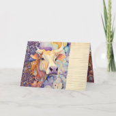 Boerderij bruiloft evenement Kleurrijke Koe paarse (Voorkant)