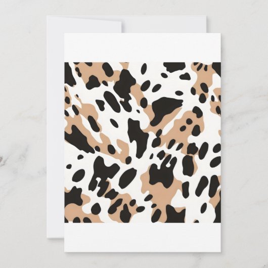 Boerderij bruiloft koe paarse kaart (Voorkant)