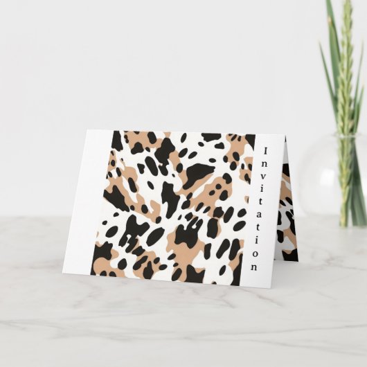 Boerderij bruiloft Koeienhuid Print (Voorkant)