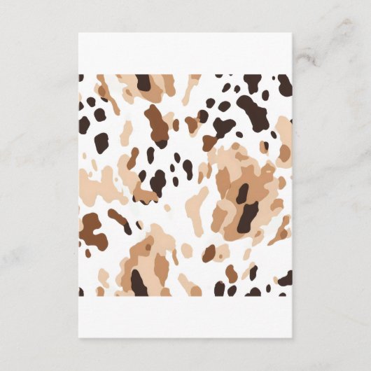 Boerderij Bruiloft Koeienhuid Print Informatiekaartje (Voorkant)