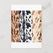 Boerderij Bruiloft Koeienhuid Print Informatiekaartje (Voorkant)