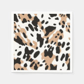 Boerderij Bruiloft Koeienhuid Print Servet (Voorkant)